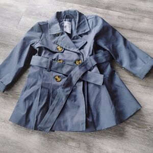 Tahari Kids Navy Double-Breasted Pea Coat
